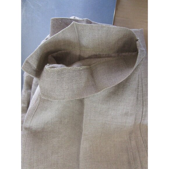 VINTAGE J Jill Pants Small Linen Cropped Wide Leg Peasant Lagenlook - Picture 8 of 9